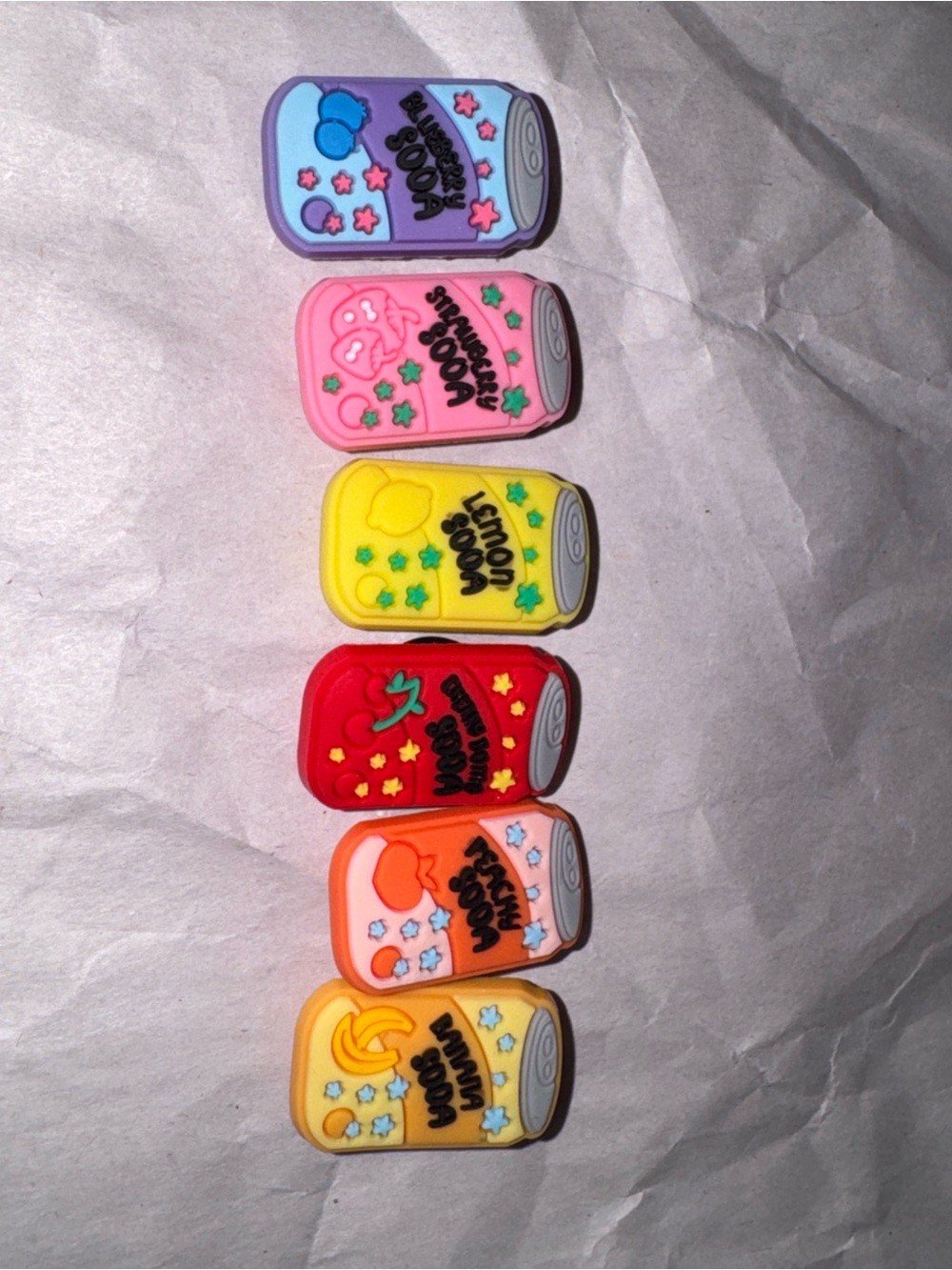Cute Fruit Soda Can CrocCharms - Assorted Colors